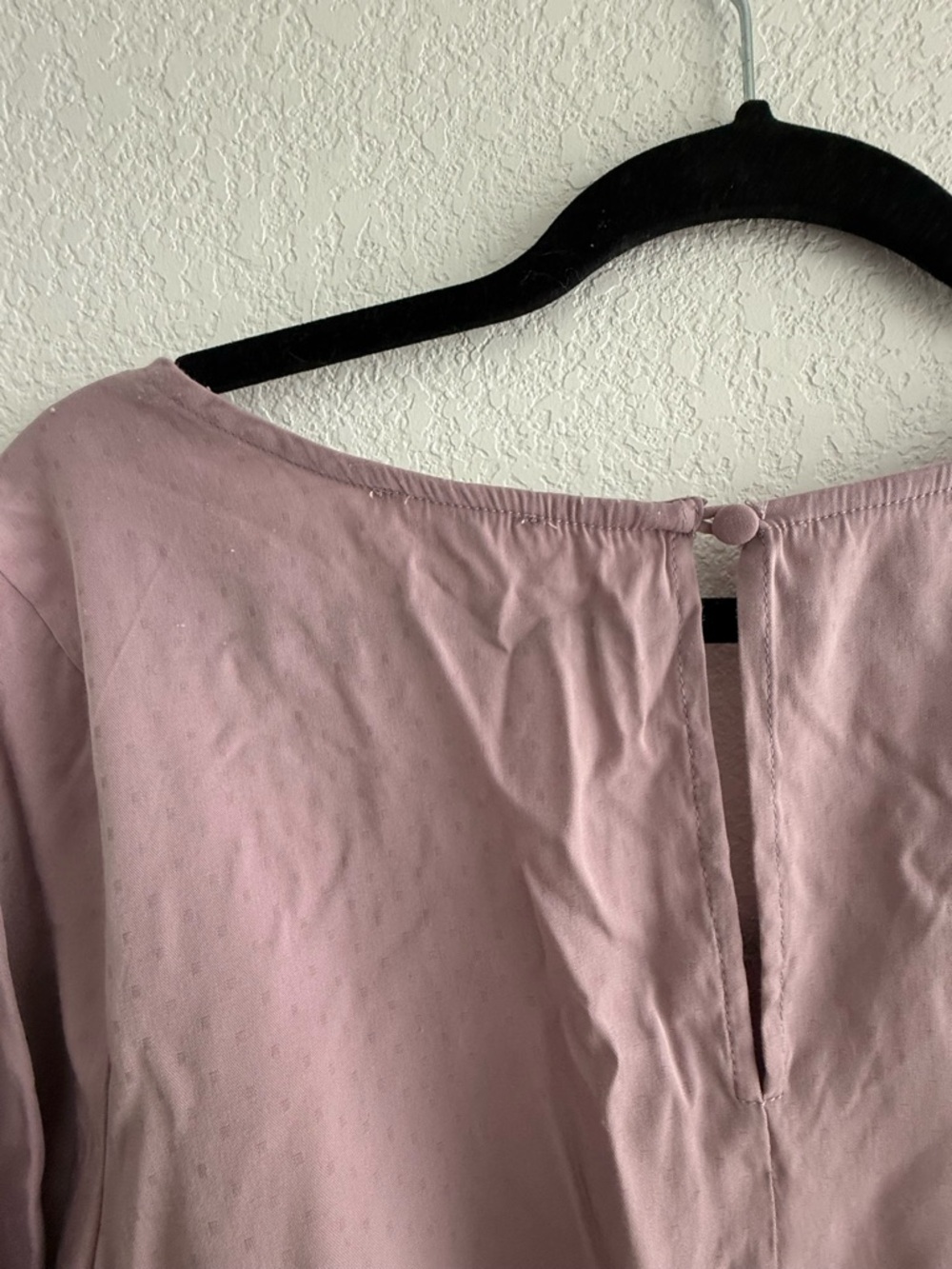 Kori Mauve V-Neck Tie-Waist Long Sleeve Tunic Romper - Picture 3 of 5